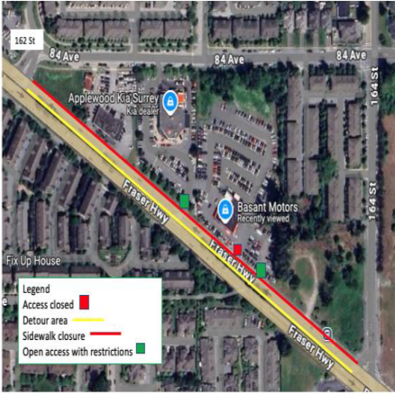 fraser hwy map