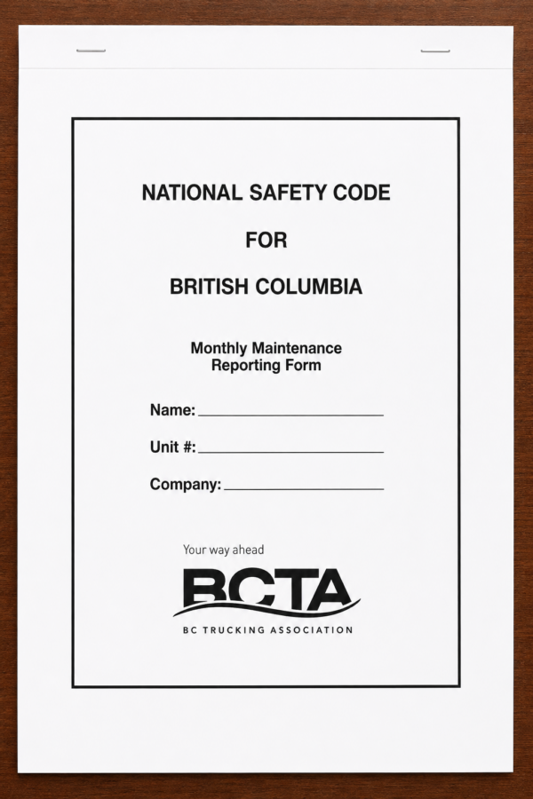 National Safety Code Monthly Maintenance Reporting Form (BC) - BC ...